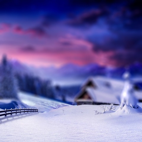 Blur Nature Winter House Editing CB Picsart Background HD