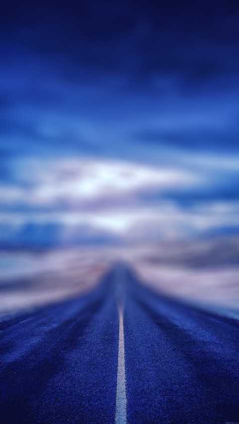 Blur Nature Winter Road CB Picsart Background HD