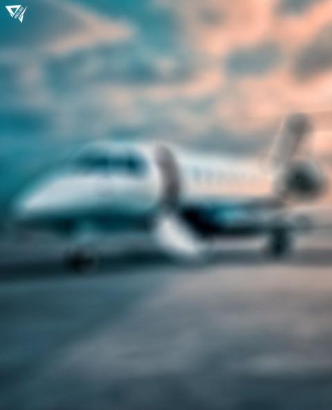 Blur Private Plane Picsart CB Background For Editing