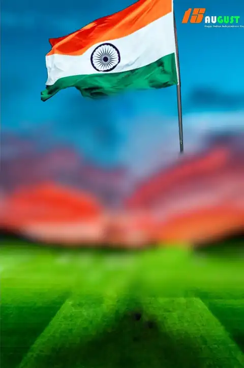 Blur Stadium 15 August Flag Photo Editing Background HD