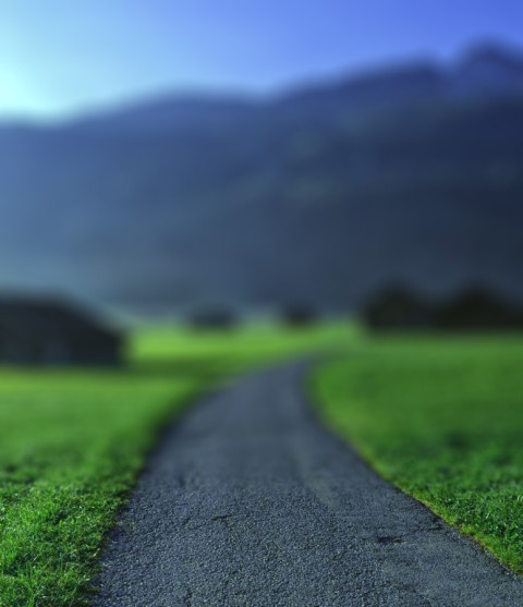 Blur Village Road  Green Picsart Editing Background HD