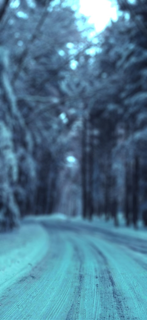 Blur Winter Forest Road Picsart Editing Background HD