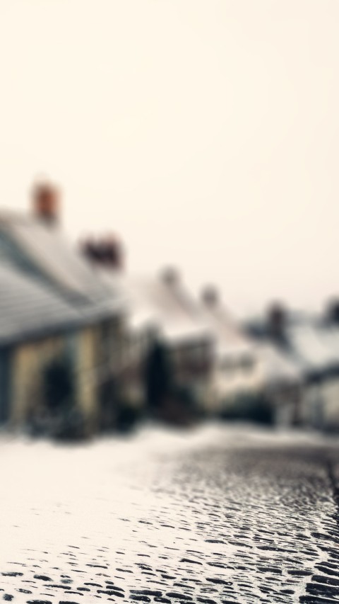 Blur Winter Hpouse Road Picsart Editing Background HD