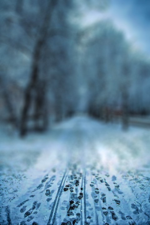 Blur Winter Road CB Picsart Editing Background HD