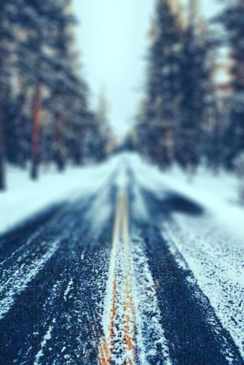 Blur Winter Road Picsart CB Editing Background HD