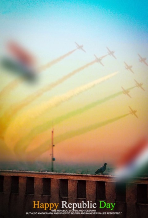 Blurred 26 January Republic Day Editing Background