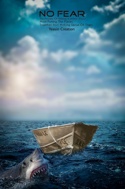 Boat Editing CB Background In Sea