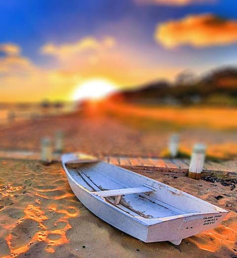 Boat Sunset CB Picsart Editing Background HD