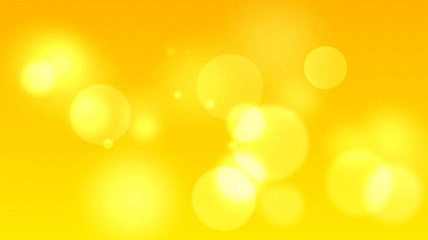 Bokeh Cool PPT Yellow PowerPoint Background