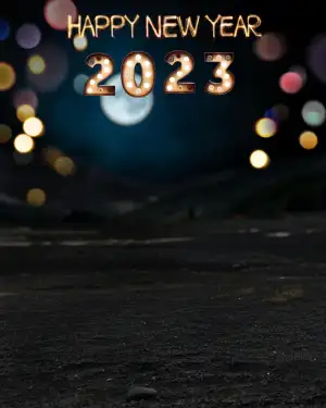 Bokeh Picsart Happy New Year 2023 Background