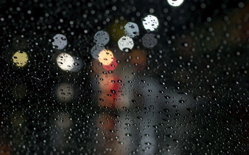 Bokeh Rain Full HD Background Download