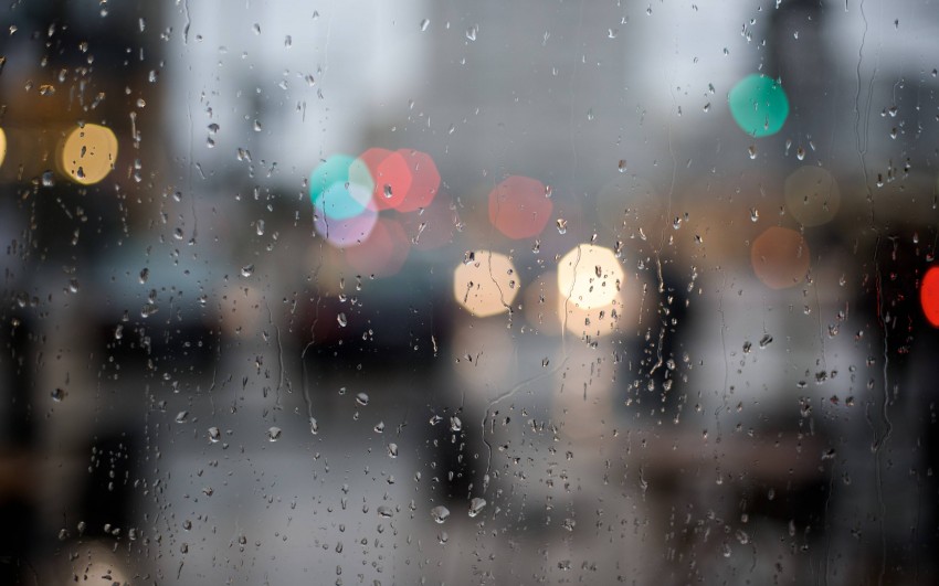 Bokeh Rain HD Background Download Free