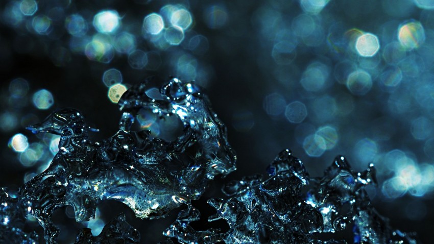 Bokeh Water Splash HD Background Wallpaper