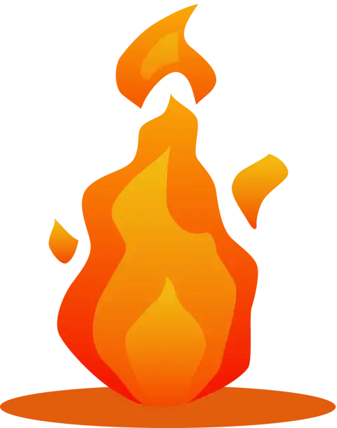 Bonfire Colorful Icon Clipart Fire PNG