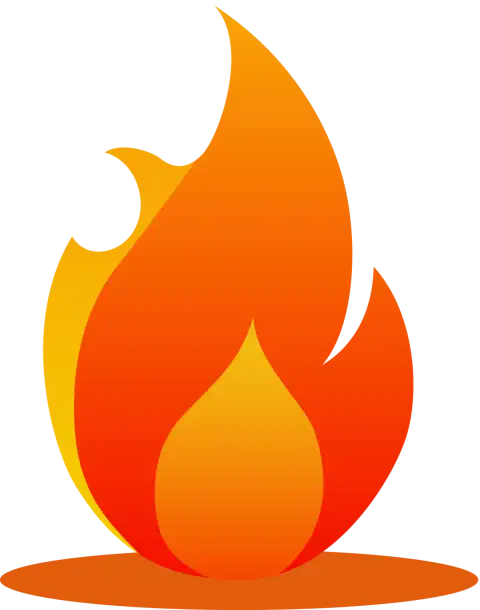 Bonfire Colorful Icon Clipart Fire PNG