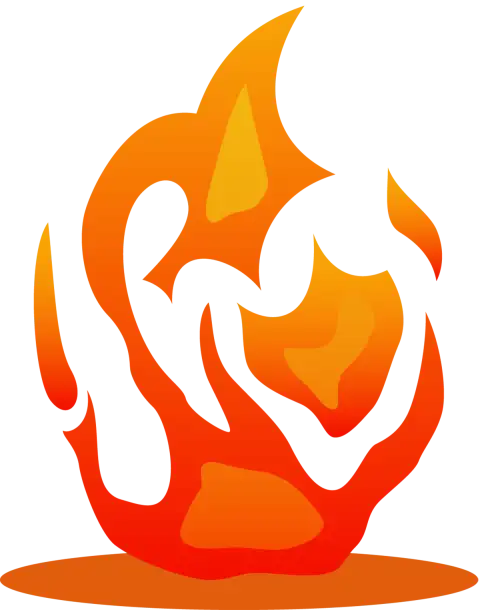 Bonfire Colorful Icon Clipart Fire PNG Free