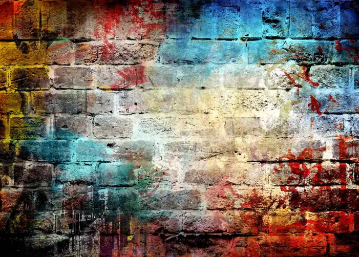 Brick Wall Graffiti Background HD  Images