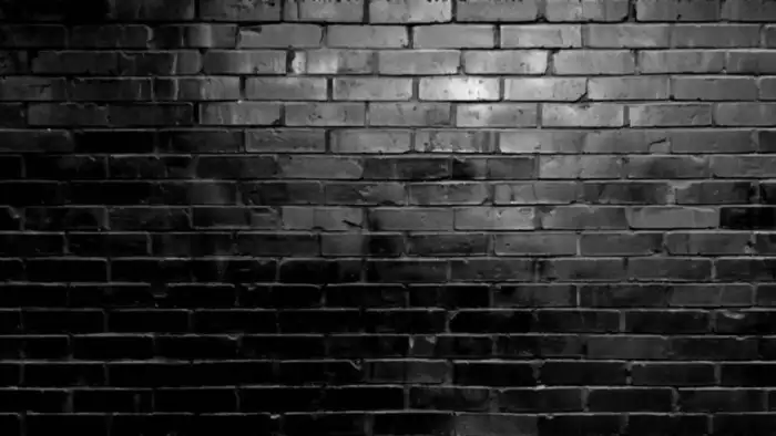 Brick Wall With A Black Background