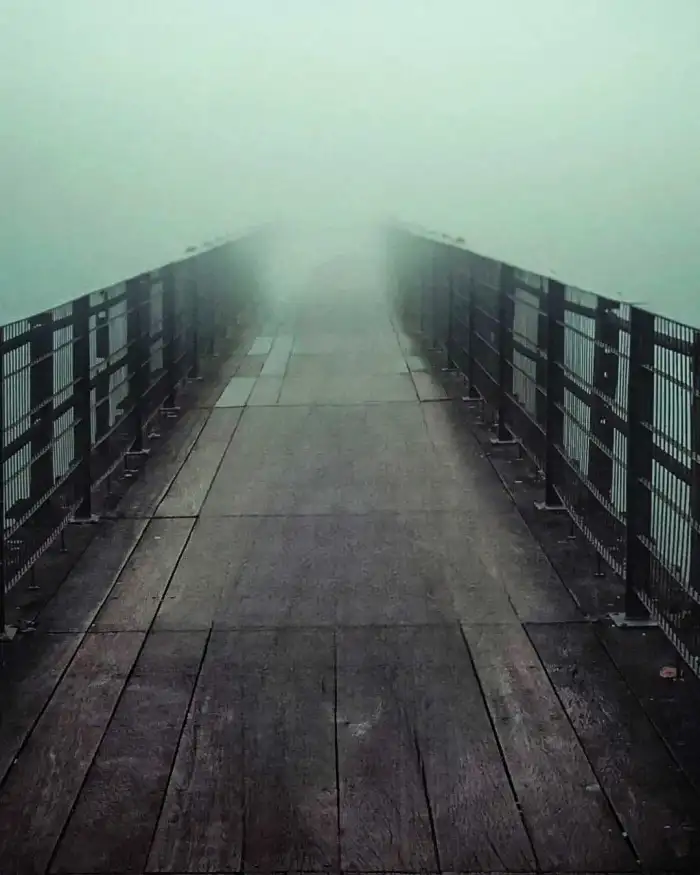 Bridge Fog Winter CB Photo Editing Background HD Download