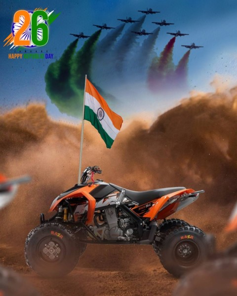 Buggy 26 January Republic Day Editing Background Free