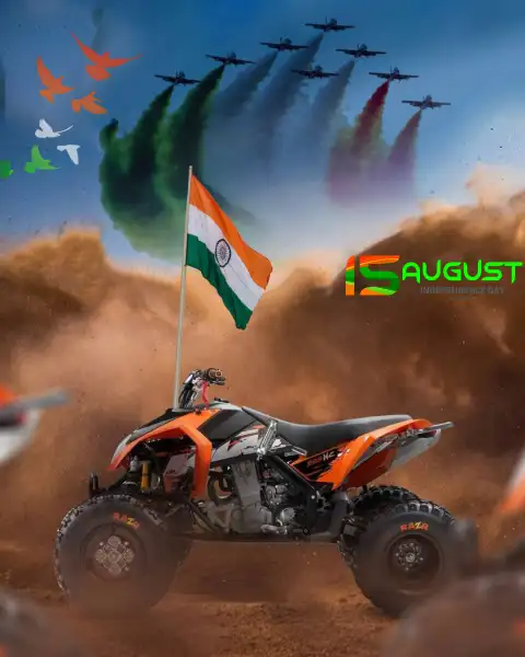 Buggy Car Independence Day 15 August CB Editing Background HD