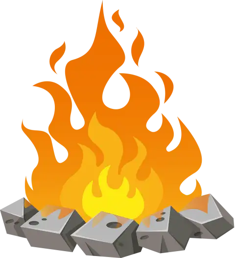 Burning Wood Flame Fire Bonfire PNG  HD Background