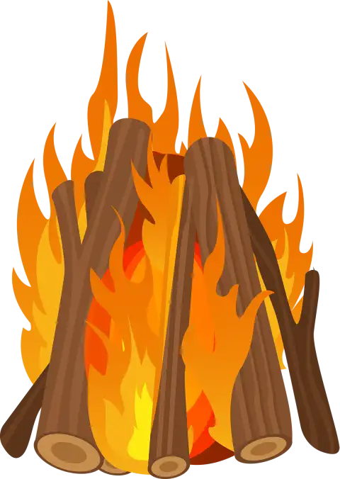 Burning Wood Flame Fire Bonfire PNG  HD Images