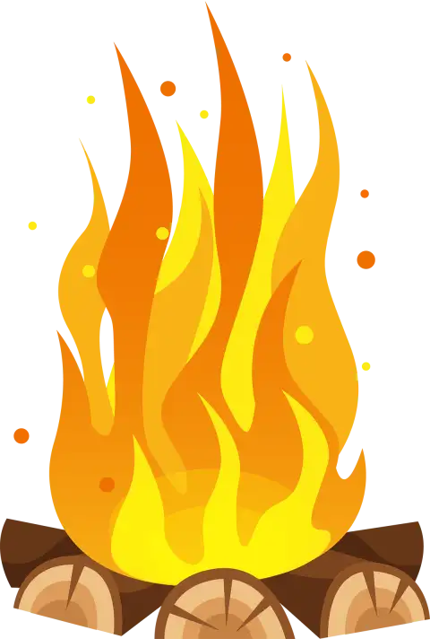 Burning Wood Flame Fire Transparent PNG