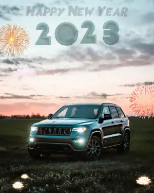 Car CB Happy New Year 2023 Background HD