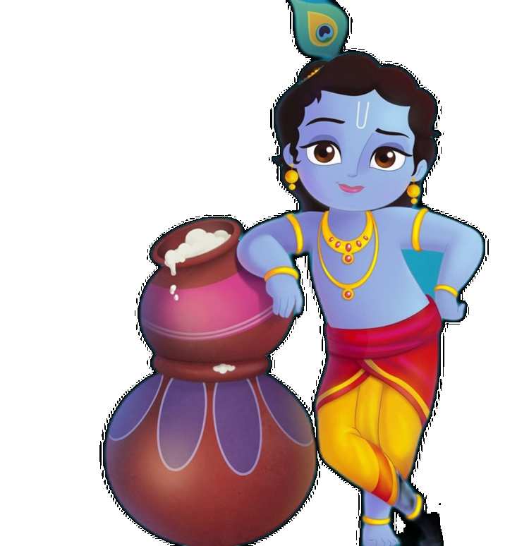 Cartoon Baby Blue  Krishna PNG Images HD Free Download