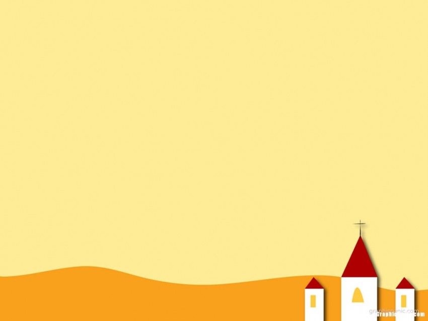 Cartoon Church  PowerPoint PPT Background