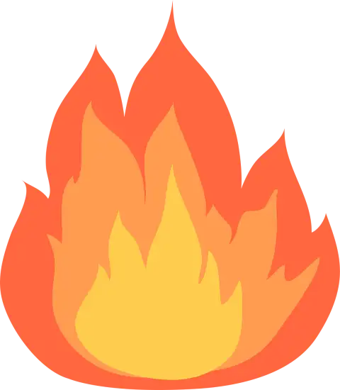 Cartoon Clipart Fire Flame PNG  HD Background