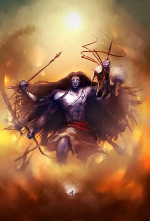 CB Angry Mahadev Editing Background Download HD