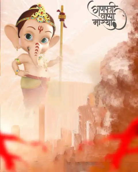 CB Bal Ganpati  Ganesh Chaturthi Editing Background Full HD