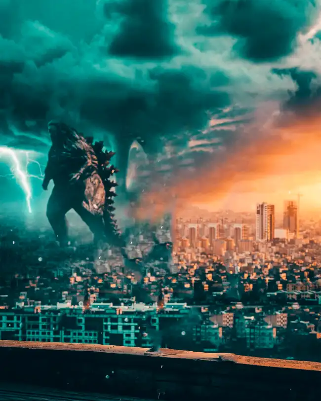 CB Big Size Godzilla Editing Background  HD  For Picsart