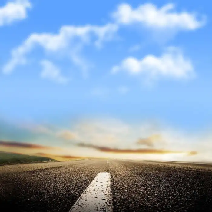 CB Blur Blue Sky Road Photo Editing Background