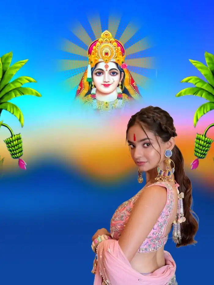 CB Chhath Puja With Girl Editing Background  HD Images