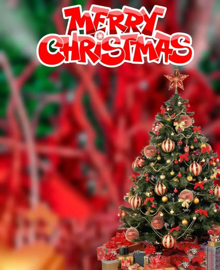 CB Christmas Tree Editing Background  HD