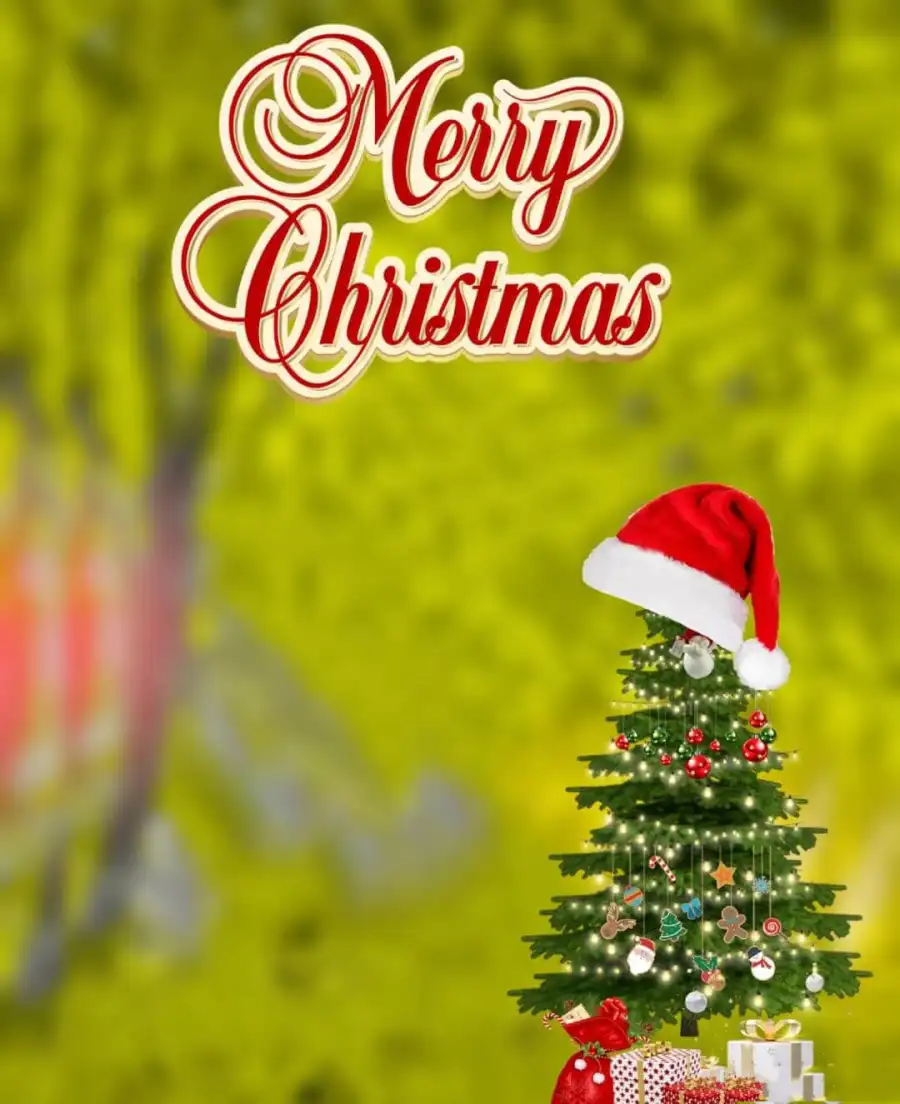 CB Christmas Tree Editing Background  HD