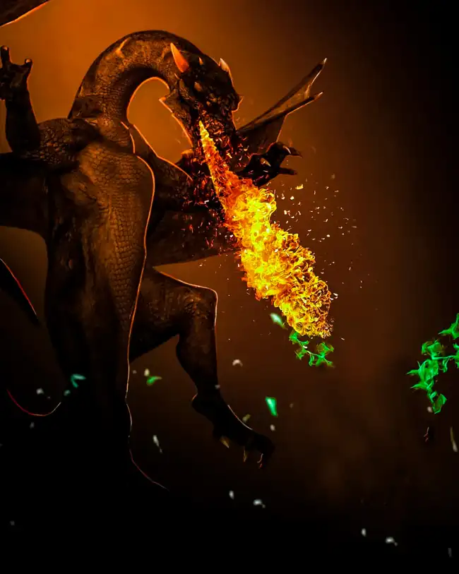 CB Dragon Fire Editing Picsart Background  HD