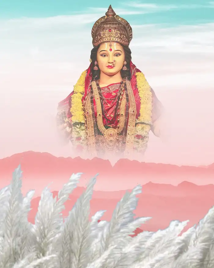 CB Editing Navratri Maa Durga Face Sky Background