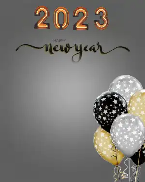 CB Happy New Year 2023 Background HD  Balloon