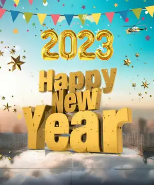 CB Happy New Year 2023 Background HD  For Photoshop Editing