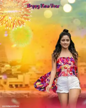 CB Happy New Year 2023 With Girl Background HD