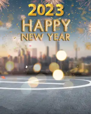 CB Happy New Year City 2023 Background HD