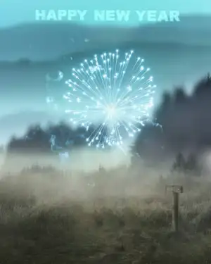 CB Happy New Year Fireworks 2023 Background HD