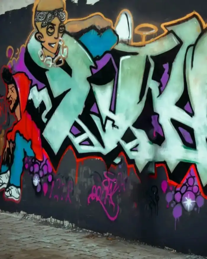 CB Picsart Editing  Wall With Graffiti Background