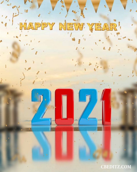 CB Picsart Happy New Year Editing Background 2021