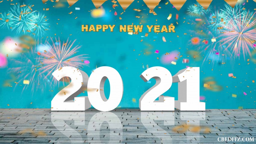 Full HD CB  Happy New Year Editing Background 2021