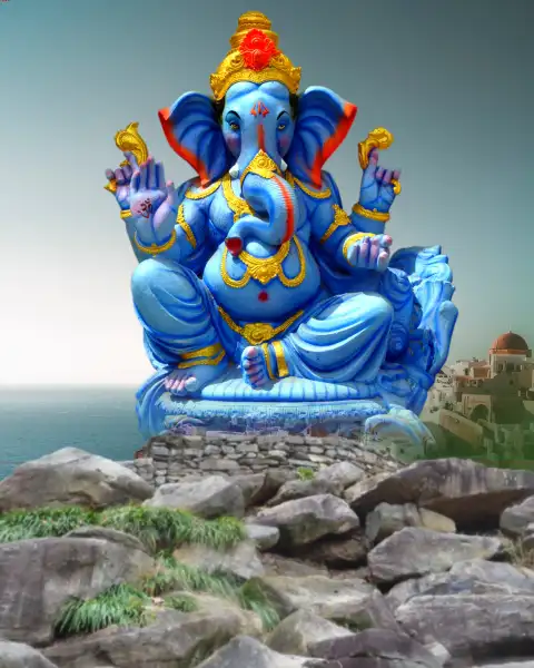 CB Rock Mountain Ganesh Chaturthi Editing Background  Full HD